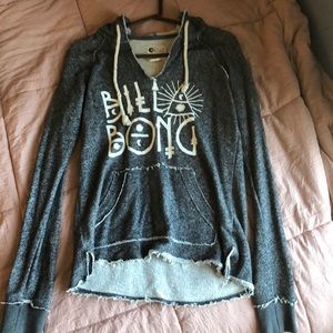 Billabong gray hooded sweatshirt